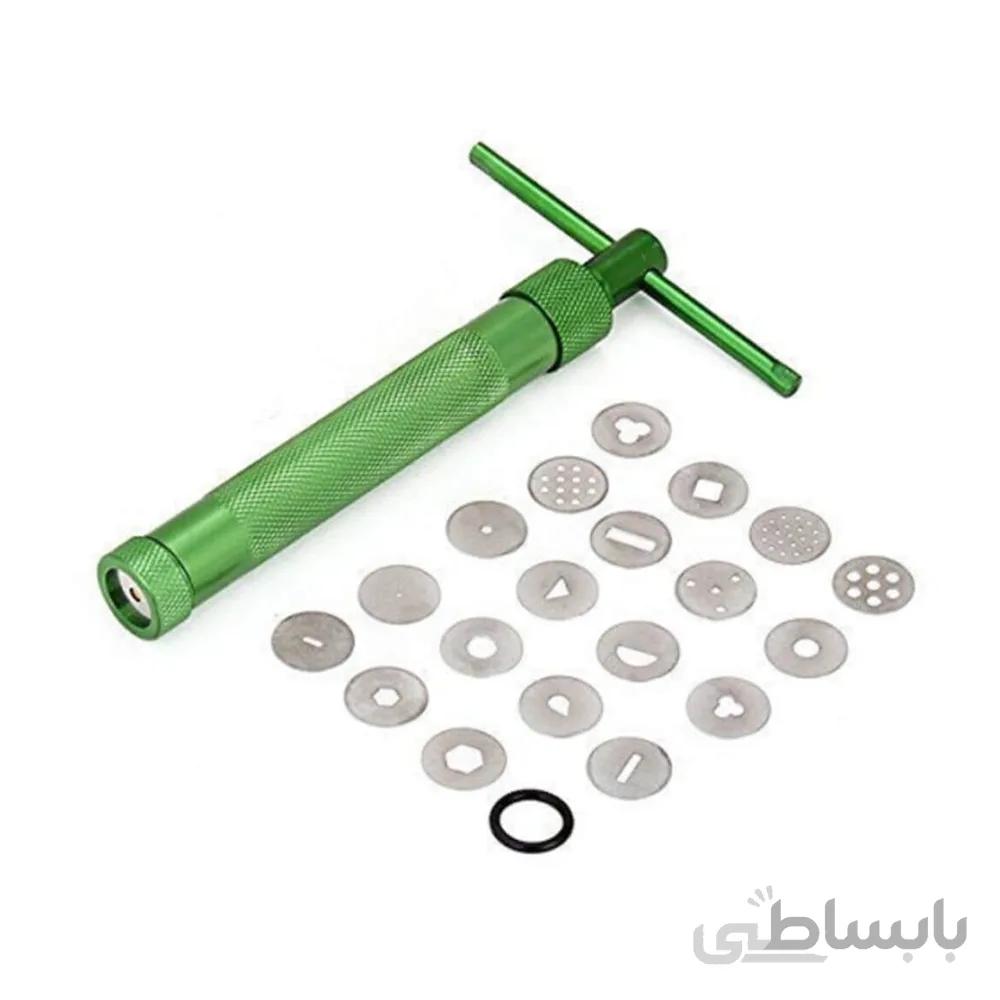 تپانچه فوندانت و ابزار عروسک سازی مدل پمپ خمیر