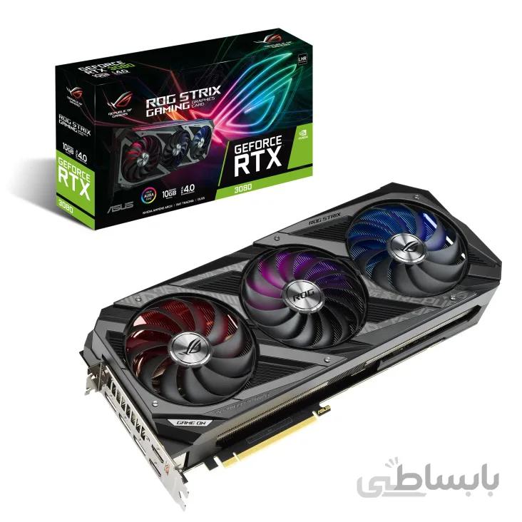 کارت گرافیک ایسوس مدل ROG-STRIX-RTX3080-O10G-V2-GAMING حافظه 10 گیگابایت ا ASUS ROG-STRIX-RTX3080-O10G-V2-GAMING 10GB Graphics Card