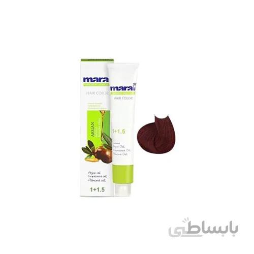 رنگ مو مارال شماره 6.68 حجم 100 میلی لیتر رنگ ماهاگونی شرابی