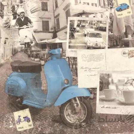 دستمال طرحدار دکوپاژ کد H108