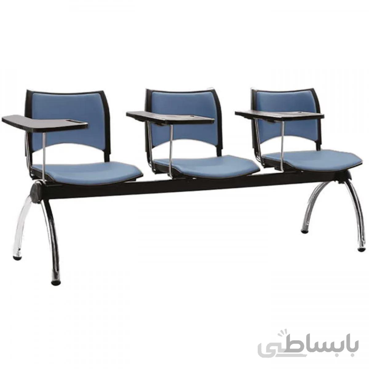 نیمکت آموزشی سه نفره اسمارت با تشک صنایع نظری