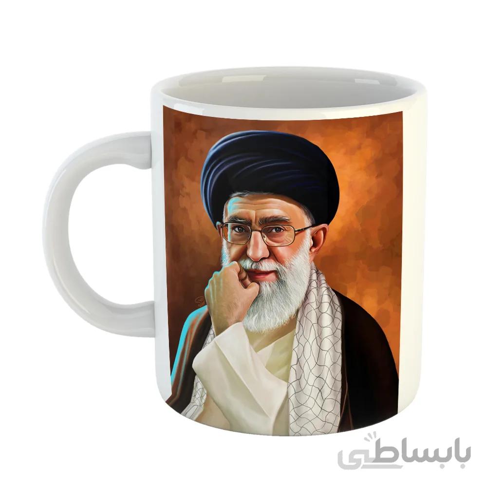 ماگ سرامیکی افرا توس با طرح رهبری کد 74