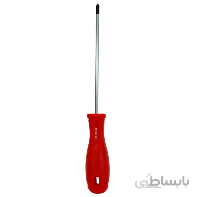 پیچ گوشتی چهارسو دسته TPR سایز 3x100 میلی متر رونیکس مدل Ronix RH-2837