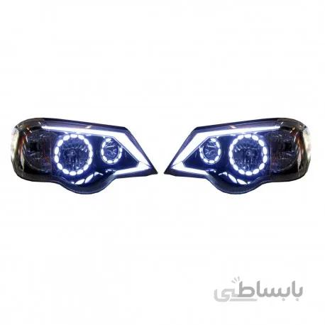 چراغ جلو اسپرت پراید111 و پراید 132 طرح دو حلقه ابرویی