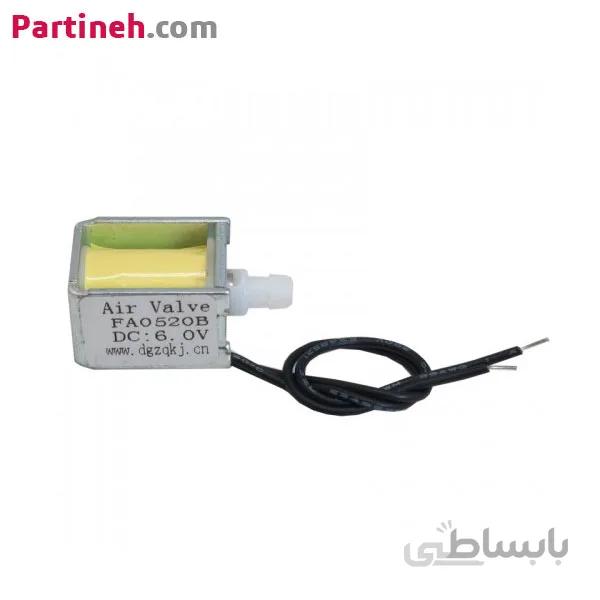 شیر برقی سلنوئیدی 6 ولتی 2 وات مدل Fa0520B ا 6V Electric Control Solenoid Air Water Valve