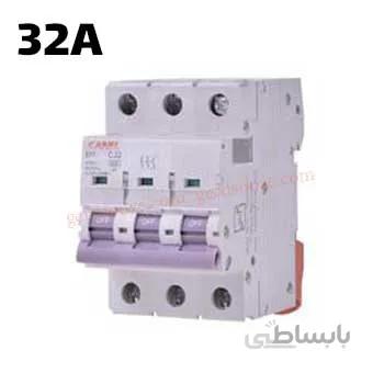 فیوز مینیاتوری سه فاز 32 آمپر کانل ا Miniature Circuit Breaker CANEL