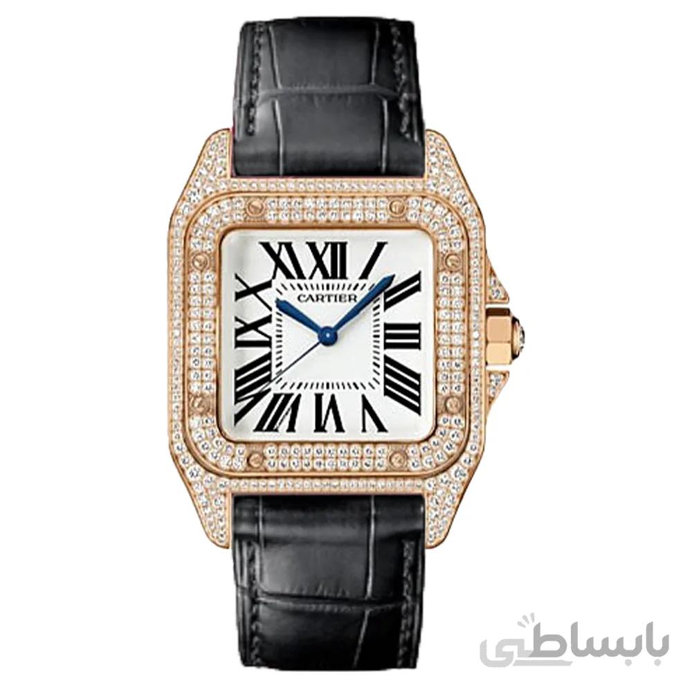 ساعت مچی زنانه کارتیر مدل Cartier Santos Diamonds 1323Q