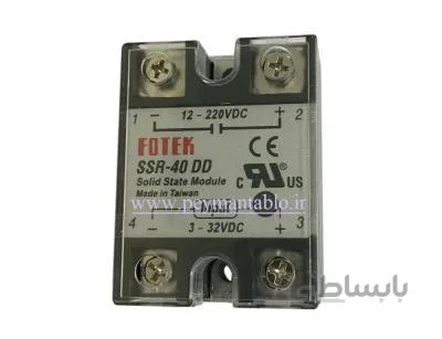 رله الکترونیکی SSR تک فاز 40 آمپری FOTEK 40DD
