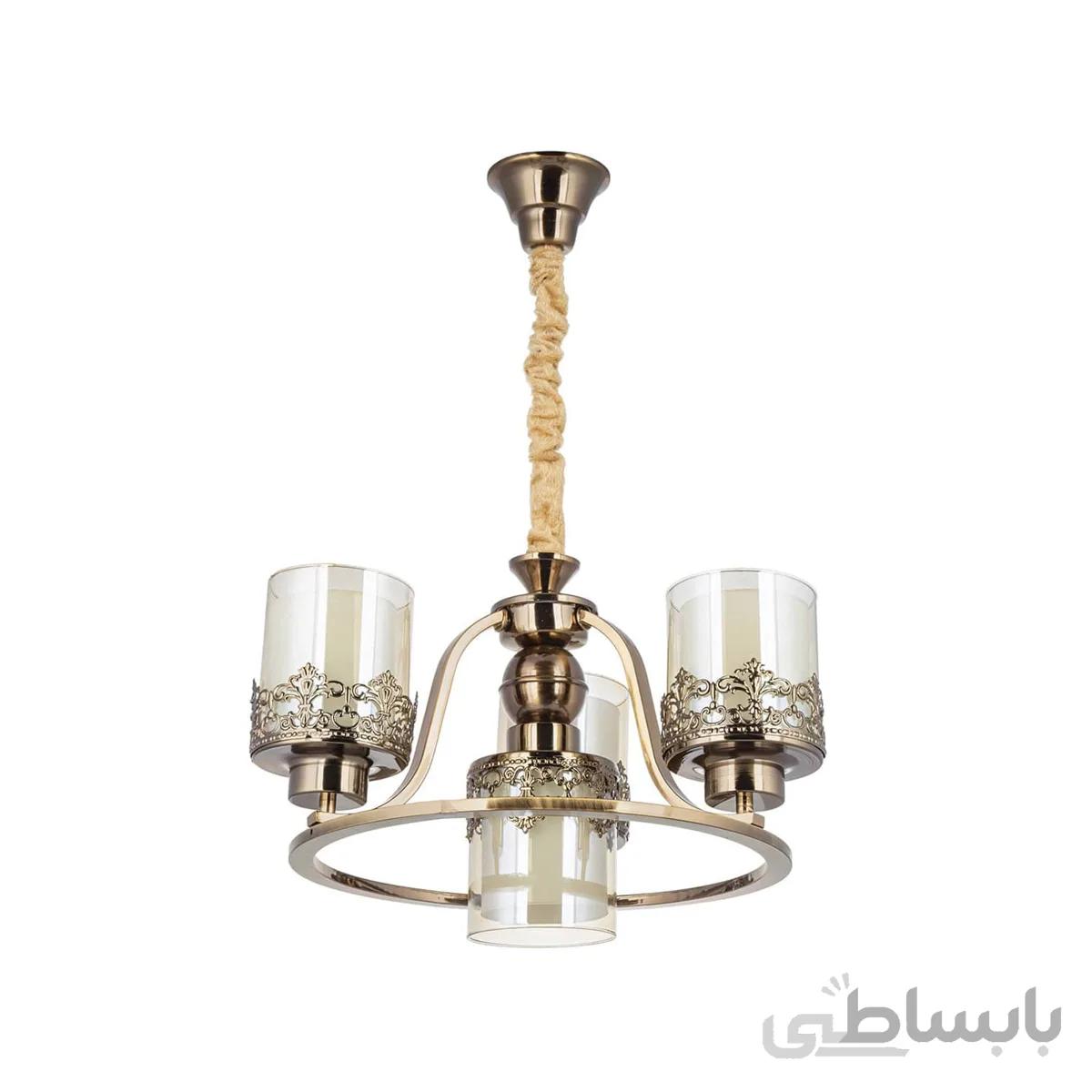 لوستر ۴ شعله چشمه نور کد N2663-3+1