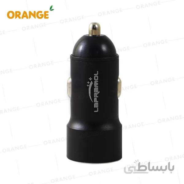 شارژر فندکی فست تایپ سی دو پورت لاپرامول (LAPRAMOL) مدل LP-R11