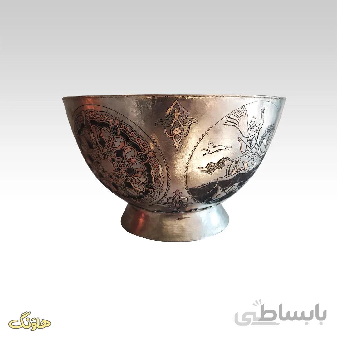 کاسه میوه خوری قلم زنی کد K007