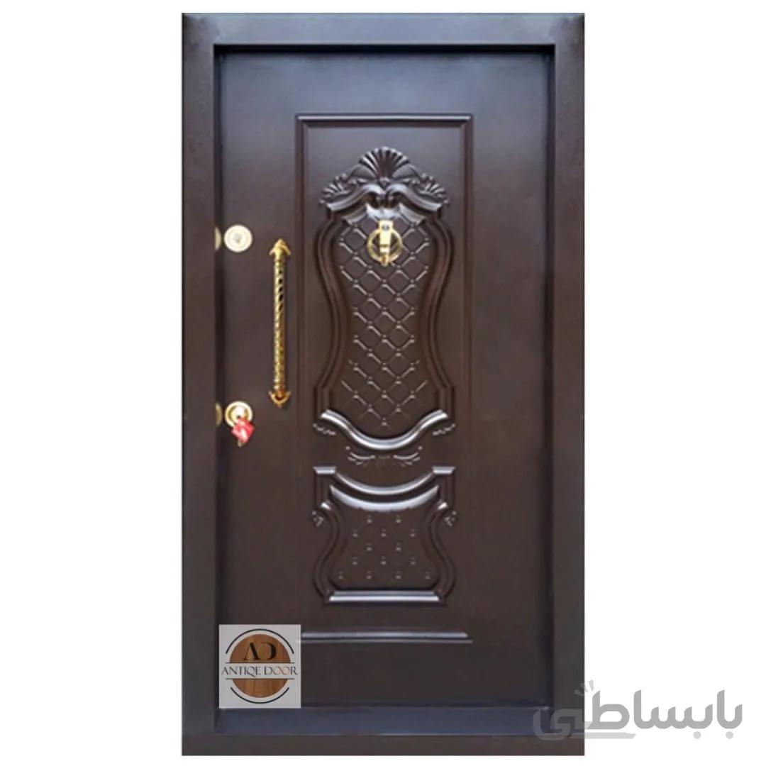 درب ضد سرقت روکش فلزی مدل دیپلمات - راست بازشو / ونگه