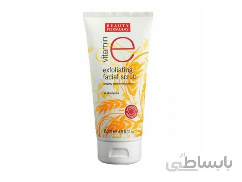اسکراب صورت لایه بردار جوانع گندم و ویتامین e بیوتی فرمولا Beauty Formulas