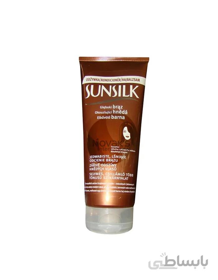 نرم کننده موی deeply brunette سانسیلک sunsilk با حجم 200 میلی