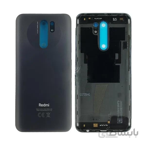 درب پشت گوشی ردمی 9 شیائومی همراه با فریم Xiaomi Redmi 9 Housing- رنگ مشکی