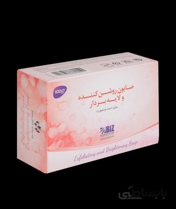 صابون روشن کننده ولایه بردار