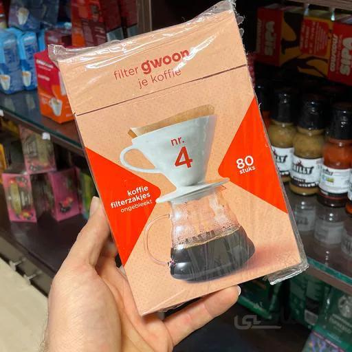 فیلتر قهوه gwoon آلمانی - فیلتر کاغذی قهوه 80تایی