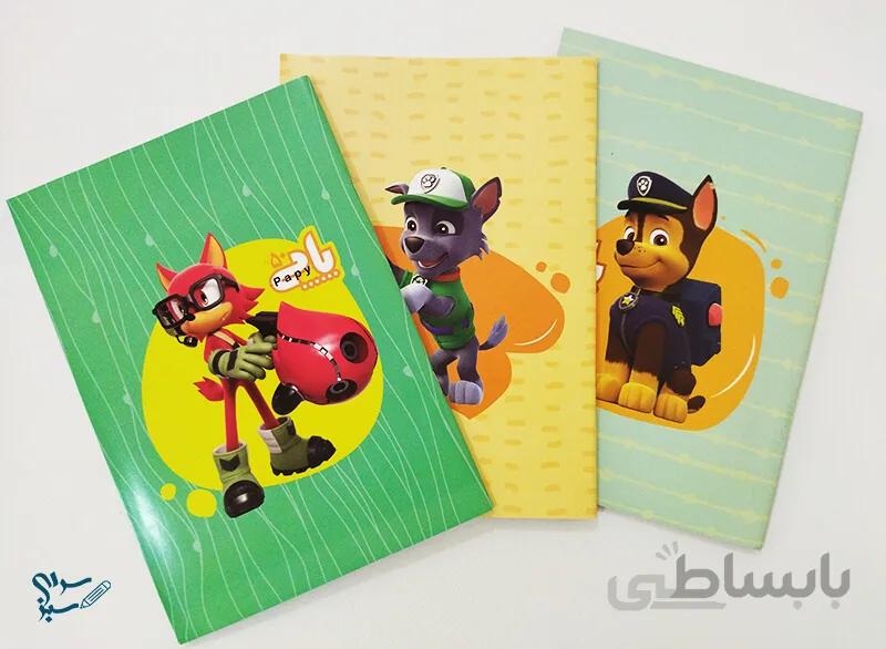 دفتر 50 برگ منگنه ای جلد گلاسه