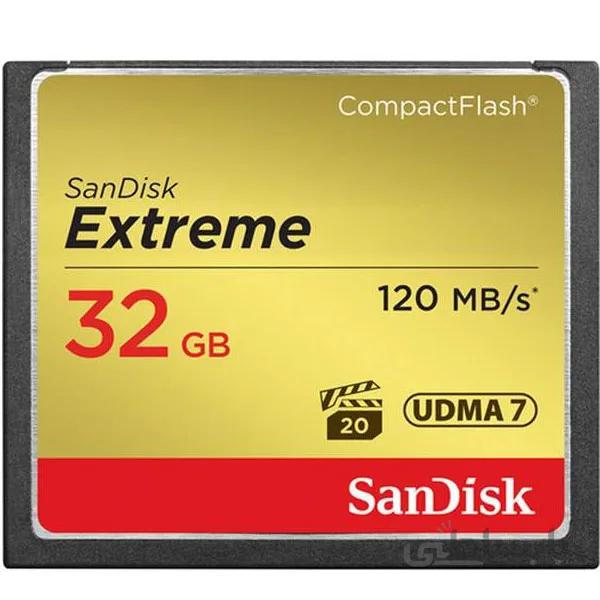 کارت حافظه Sandisk CF 32 GB 120 MB/S 800X