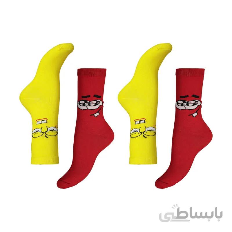 جوراب زنانه مدل KR-195 بسته 2 عددی