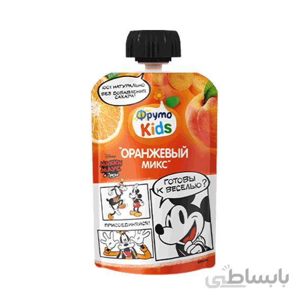 پوره ساندیسی سیب، هلو، هویج و پرتقال “میکس نارنجی” فروتونیانیا frutonyanya