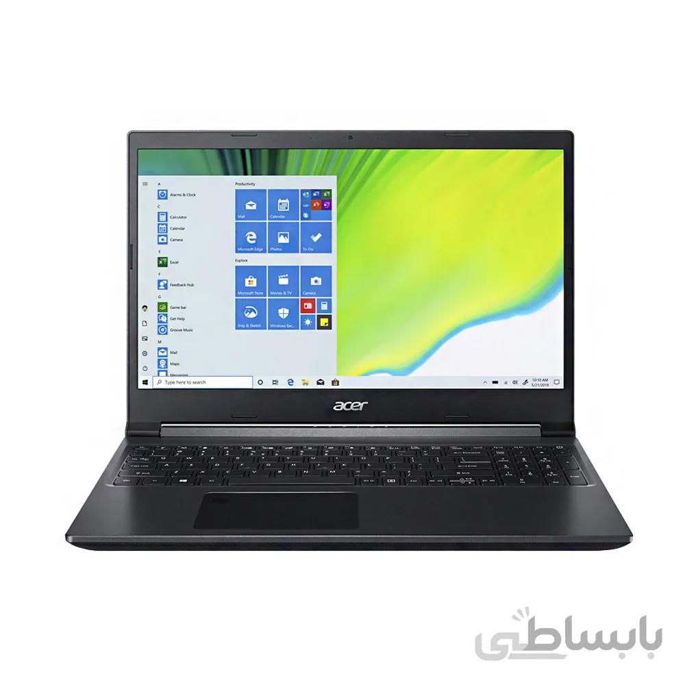 لپ تاپ ایسر Aspire7 A715-75G-766D ا Acer i7 10750H-16GB-1TB SSD-4GB 1650