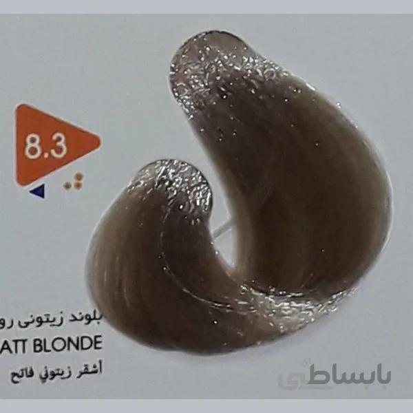 رنگ مو ویتامول Vitamol بلوند زیتونی روشن شماره 8 3 زیتونی حجم 120 میل
