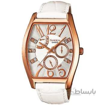ساعت مچی عقربه ای زنانه کاسیو شین SHE-3026GL-7AUDR ا Casio Sheen SHE-3026GL-7AUDR