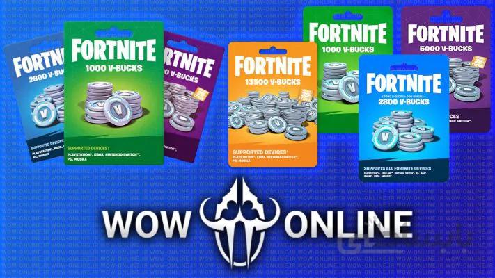 گیفت کارت وی باکس فورتنایت 5000 تایی | Fortnite V-Bucks Gift Card