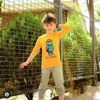 ست بلوز شلوار بچه گانه پاییزه پسرانه مدل تدی سایز ۵۰/۵۵