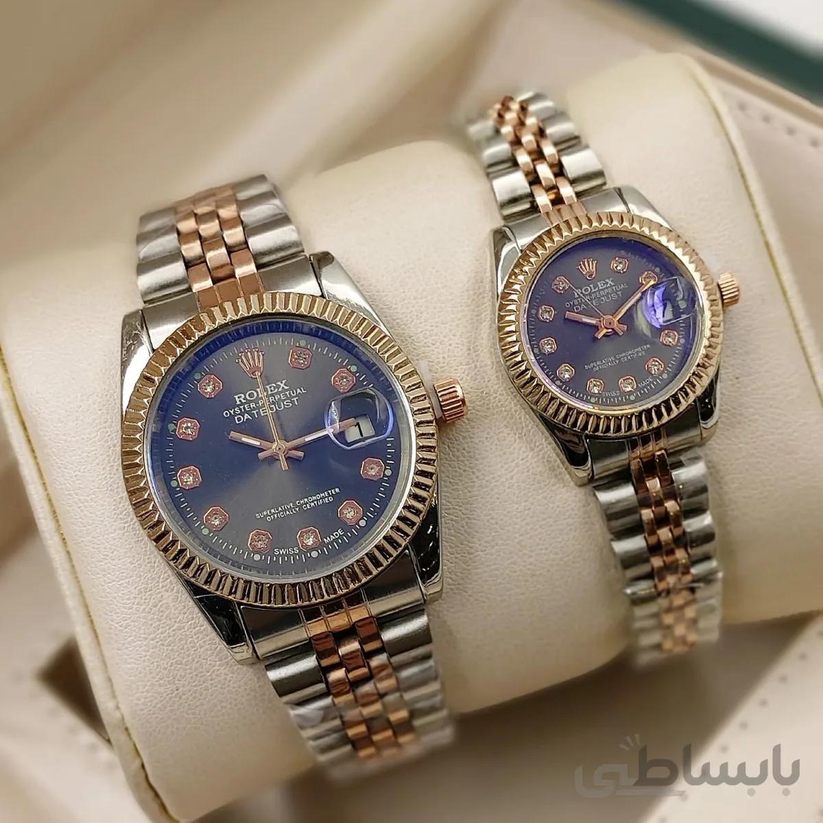 ساعت ست زنانه مردانه استیل رولکس مدل DateJust