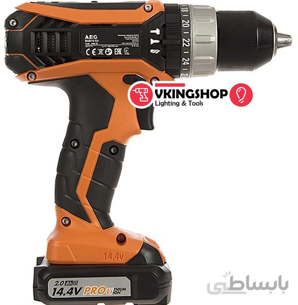 دریل چکشی پیچ گوشتی 2 سرعته 14.4 ولت آاگ مدل BSB14G3 Li