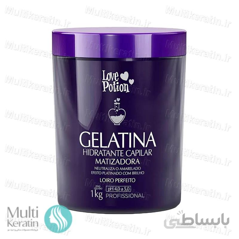 ژلاتین مو لاوپوشن بنفش ا Purple hair gelatin Love Potion