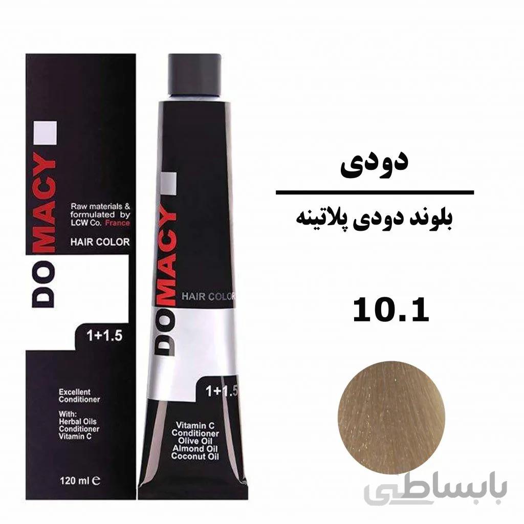 رنگ مو بلوند دودی پلاتینه دوماسی DOMACYسری دودی شماره 10.1