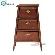 میز تلفن چوبی مدل 115 فندقی