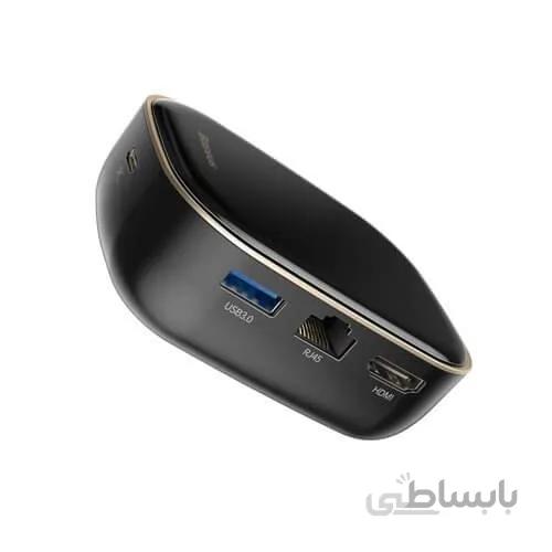 هاب چندکاره بیسوس Baseus Type C HUB Adapter AC Multifunctional EU CAHUB-AU01