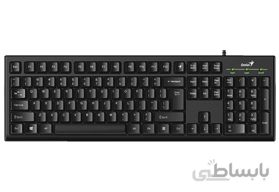 کیبورد باسیم جنیوس مدل کی بی ۱۰۰ ا Genius Smart KB-100 Multimedia Keyboard