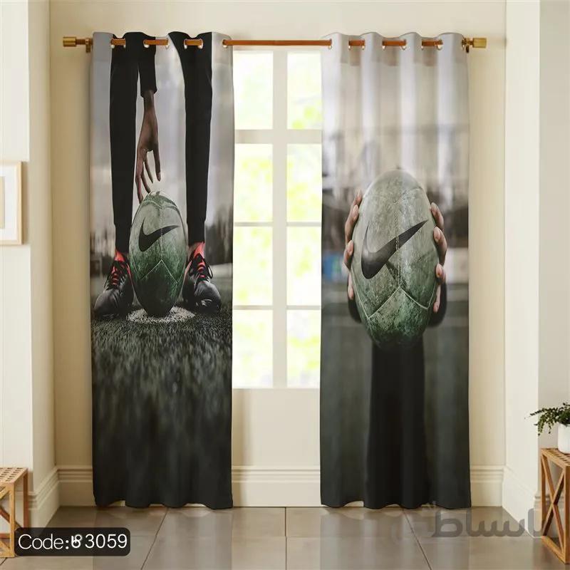 پرده پانچی کد 331طرح توپ