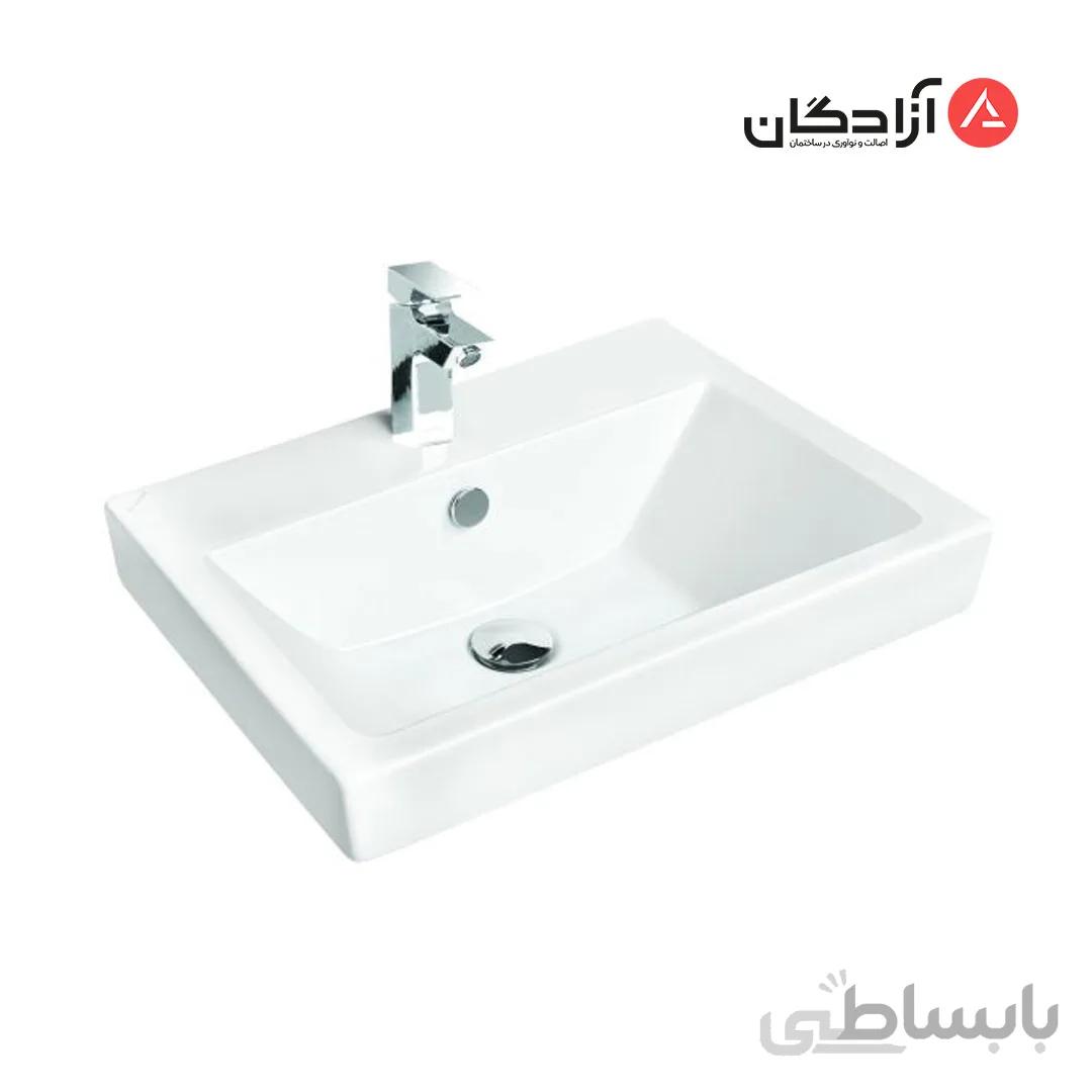 روشویی روکابینتی مروارید مدل ولگا 55