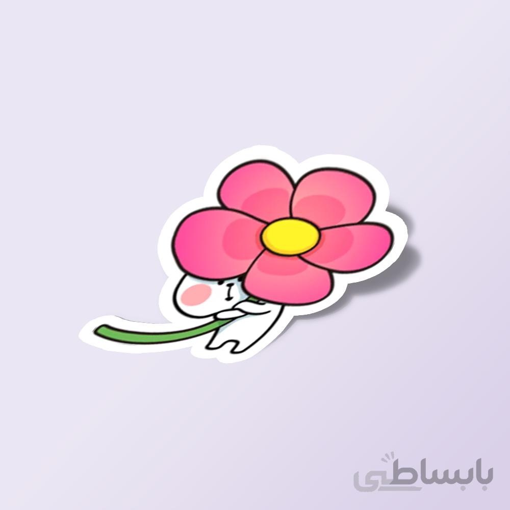 استیکر لاین گل