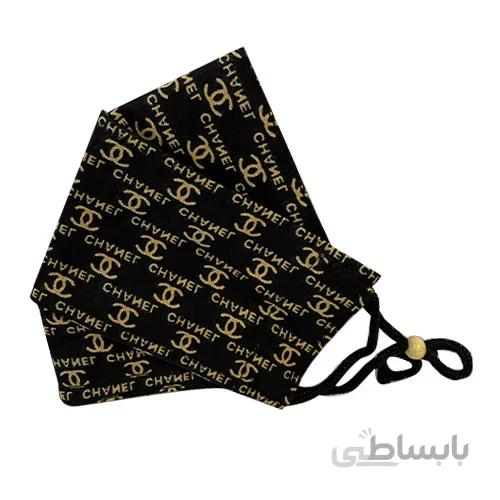 ماسک پارچه ای سه بعدی طرح شنل رنگ مشکی کد 068 ا Face Fabric Mask code 068