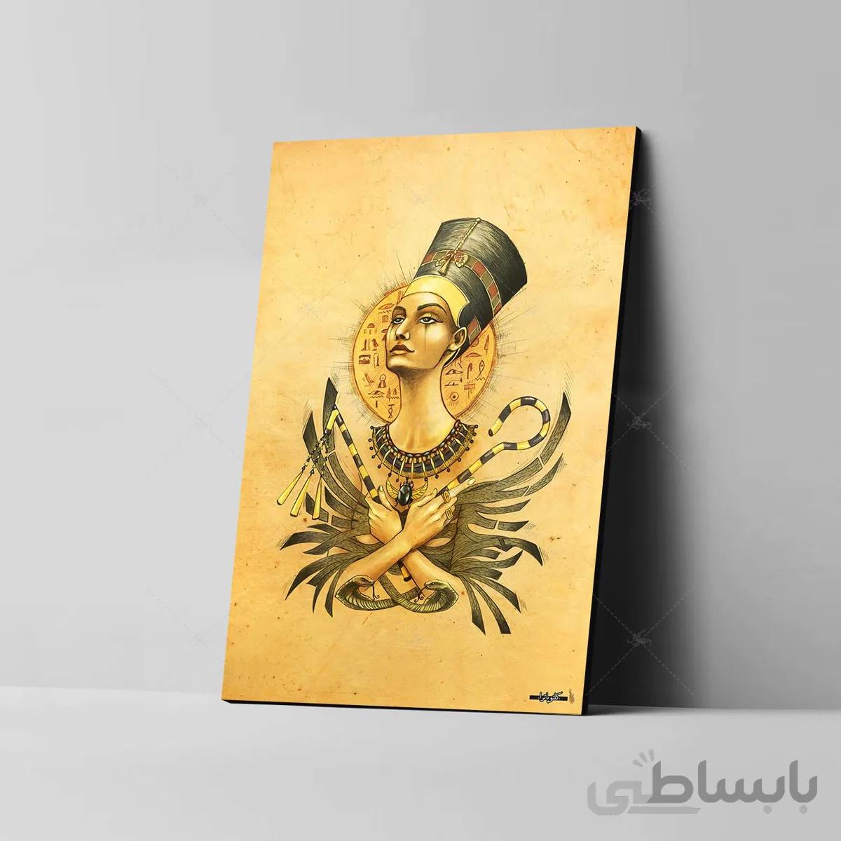 تابلو شاسی آواویز مدل مصر باستان طرح کلئوپاترا کد 4G463