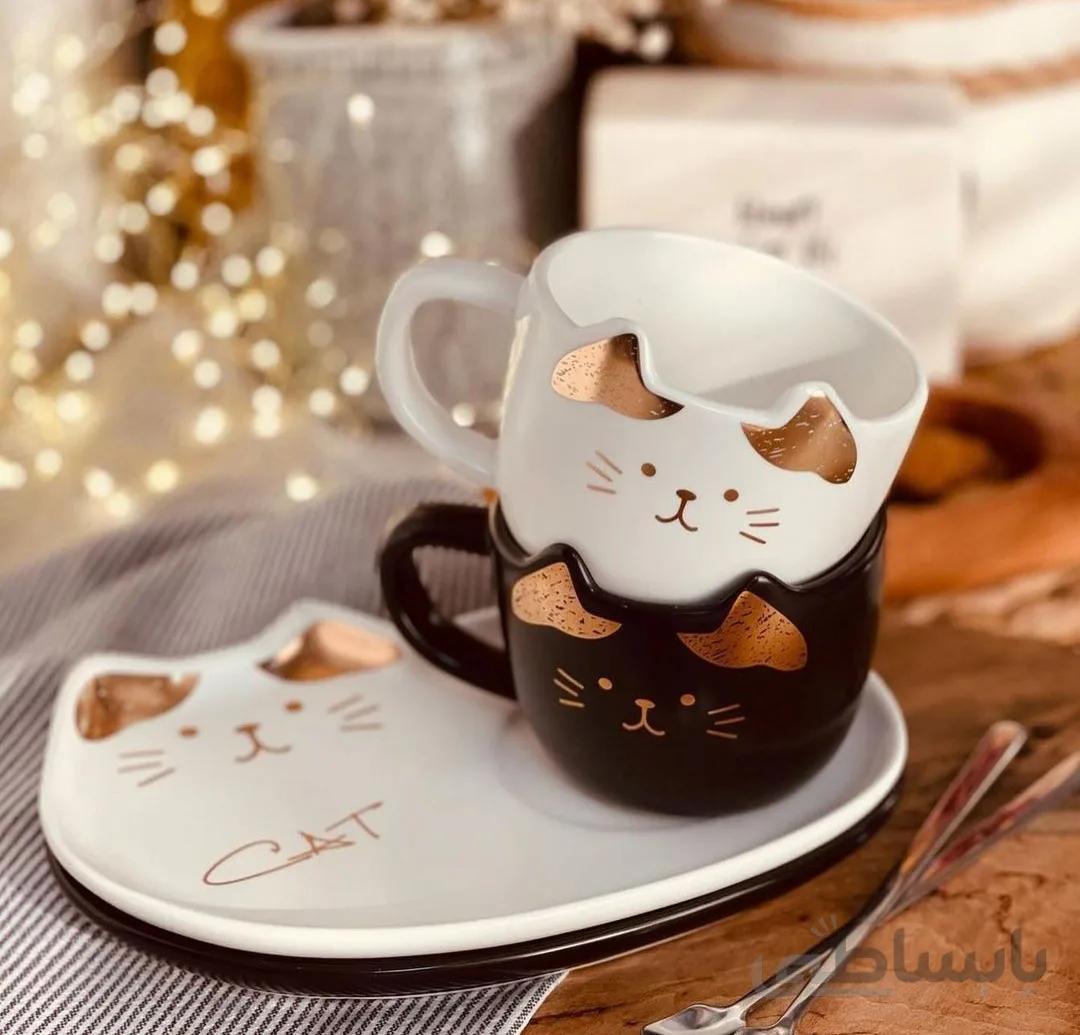 ماگ سرامیکی طرح گربه