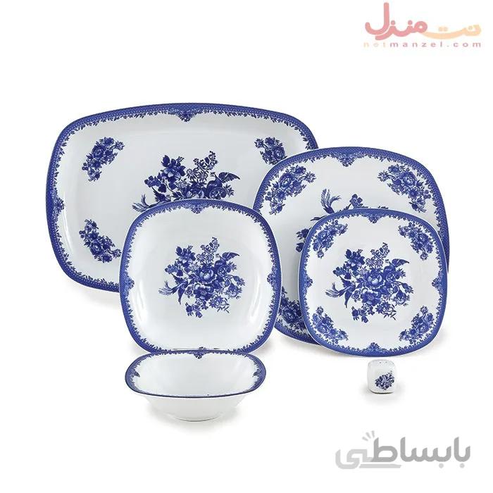 سرویس 27 پارچه چینی زرین سری کواترو مدل فلورانس درجه یک