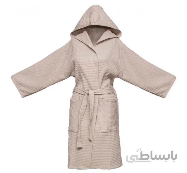 حوله پالتویی وافل BMA رنگ کرم