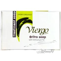 صابون اریترو حاوی اریترومایسین %1 ویرگو ا Eritro Treatment Soap For Facial Acne Viergo