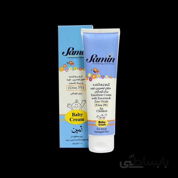 کرم نرم کننده اوسرین و اوره ۳ درصد کودکان Samin ا Samin Emollient Cream With Eucerine & Urea 3% For Children