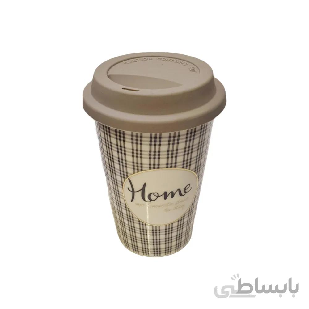 ماگ سرامیکی مدل Home درب سیلیکونی