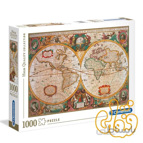 پازل کلمنتونی 1000 قطعه نقشه باستانی Old Map 31229