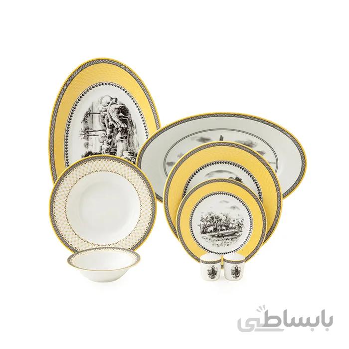 سرویس چینی زرین 6 نفره غذاخوری ویلیج رادیانس (28 پارچه)